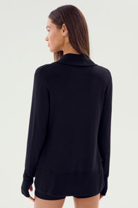 Celine Fleece Cardigan - Black