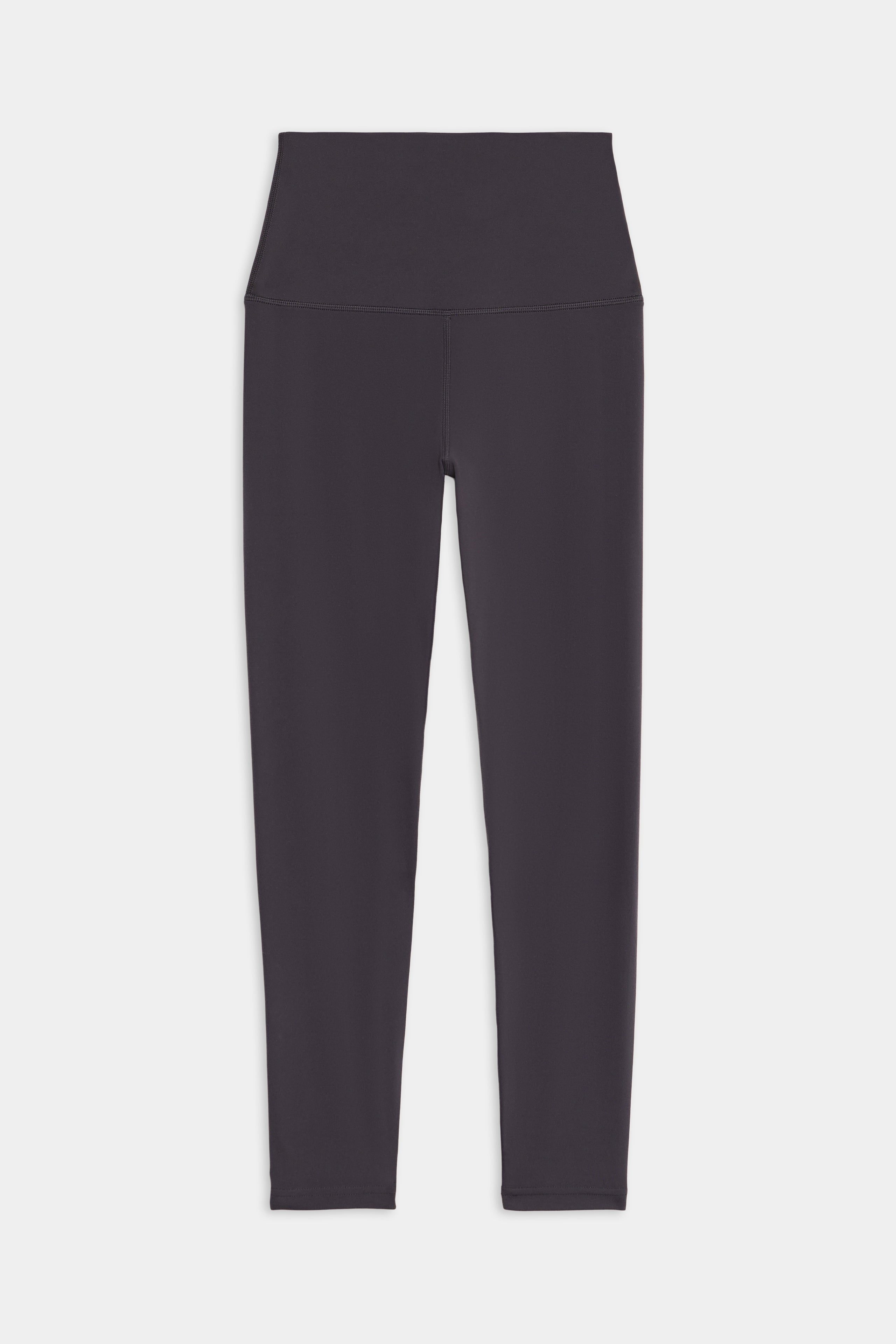 SPLITS59 Airweight Super High Waist 7/8 black leggings laid flat against a white background.