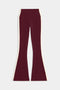Raquel High Waist Flared Legging - Dark Cherry/Creme