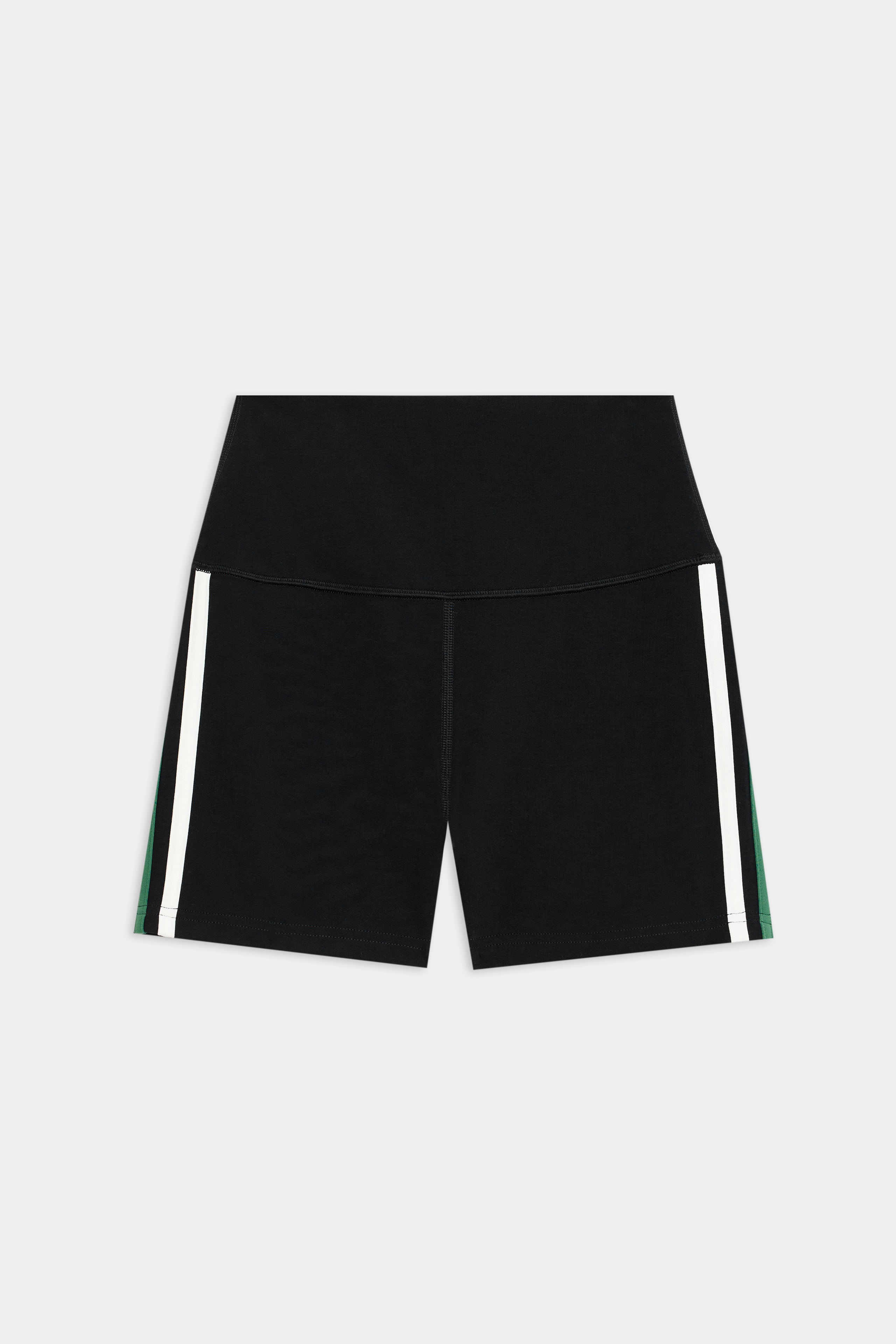 Ella Airweight High Waist Short 3.5" - Black/Arugula