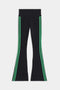 Raquel High Waist Flared Legging - Black/Grass