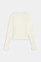 The Airweight Lite LS Waist Length shirt from SPLITS59, featuring a plain design in white, is laid flat against a white background and crafted with airweight fabric for quick drying.