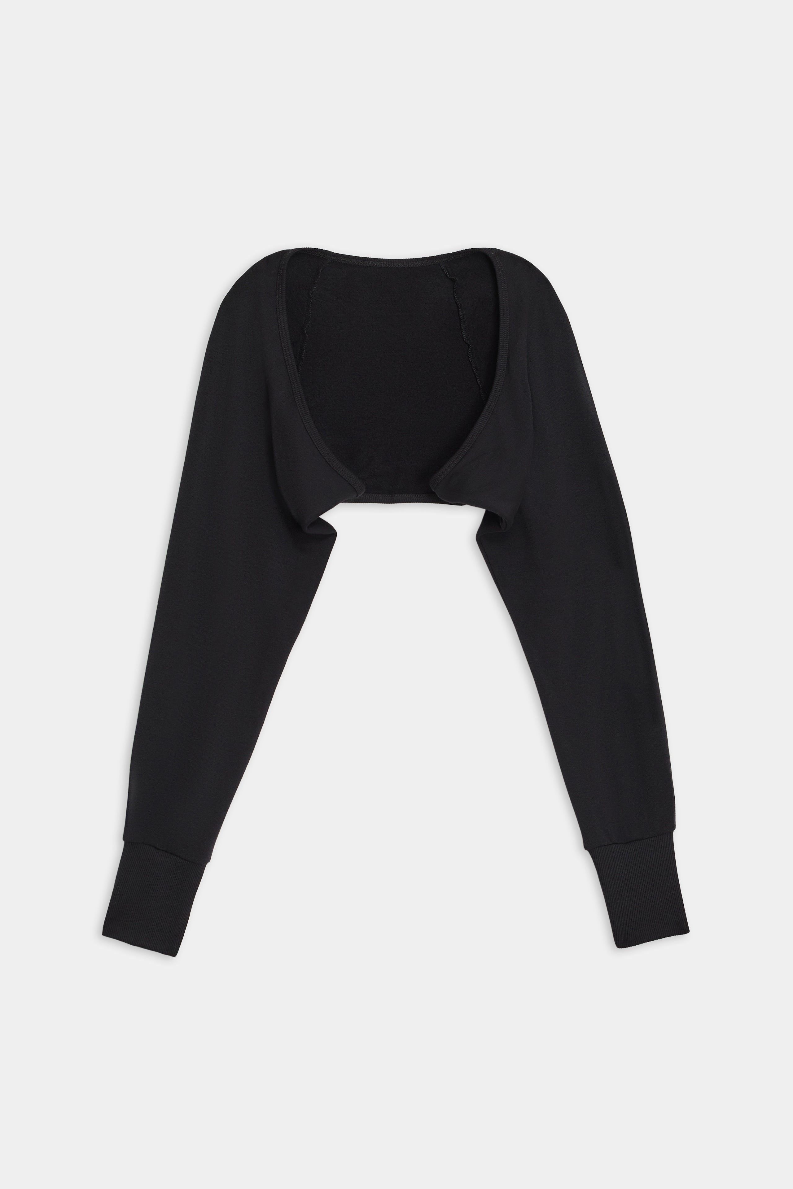 Sue Fleece Shrug - Black