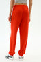 Andie Oversized Fleece Sweatpant - Lotus Red