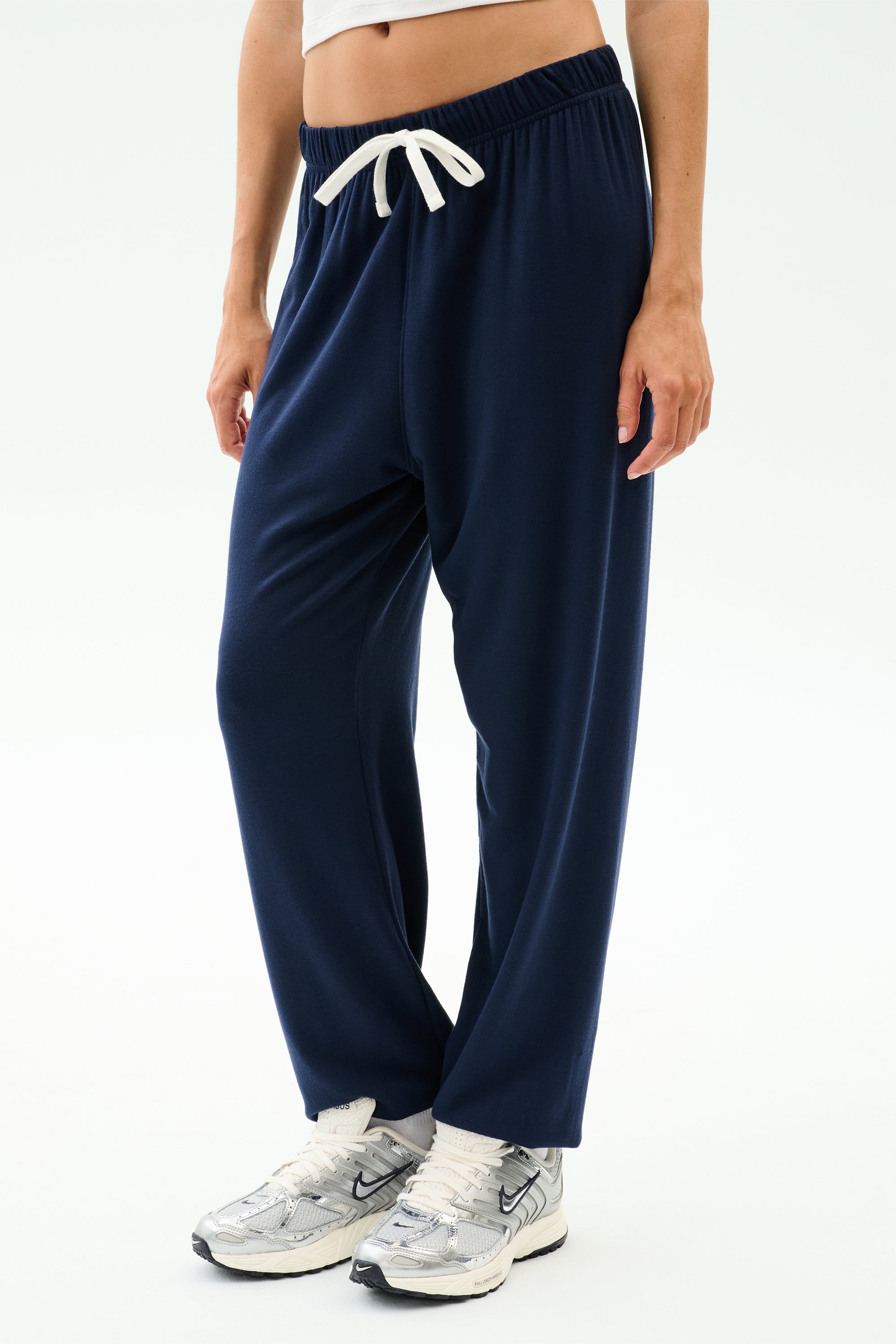 Andie Oversized Fleece Sweatpant - Indigo