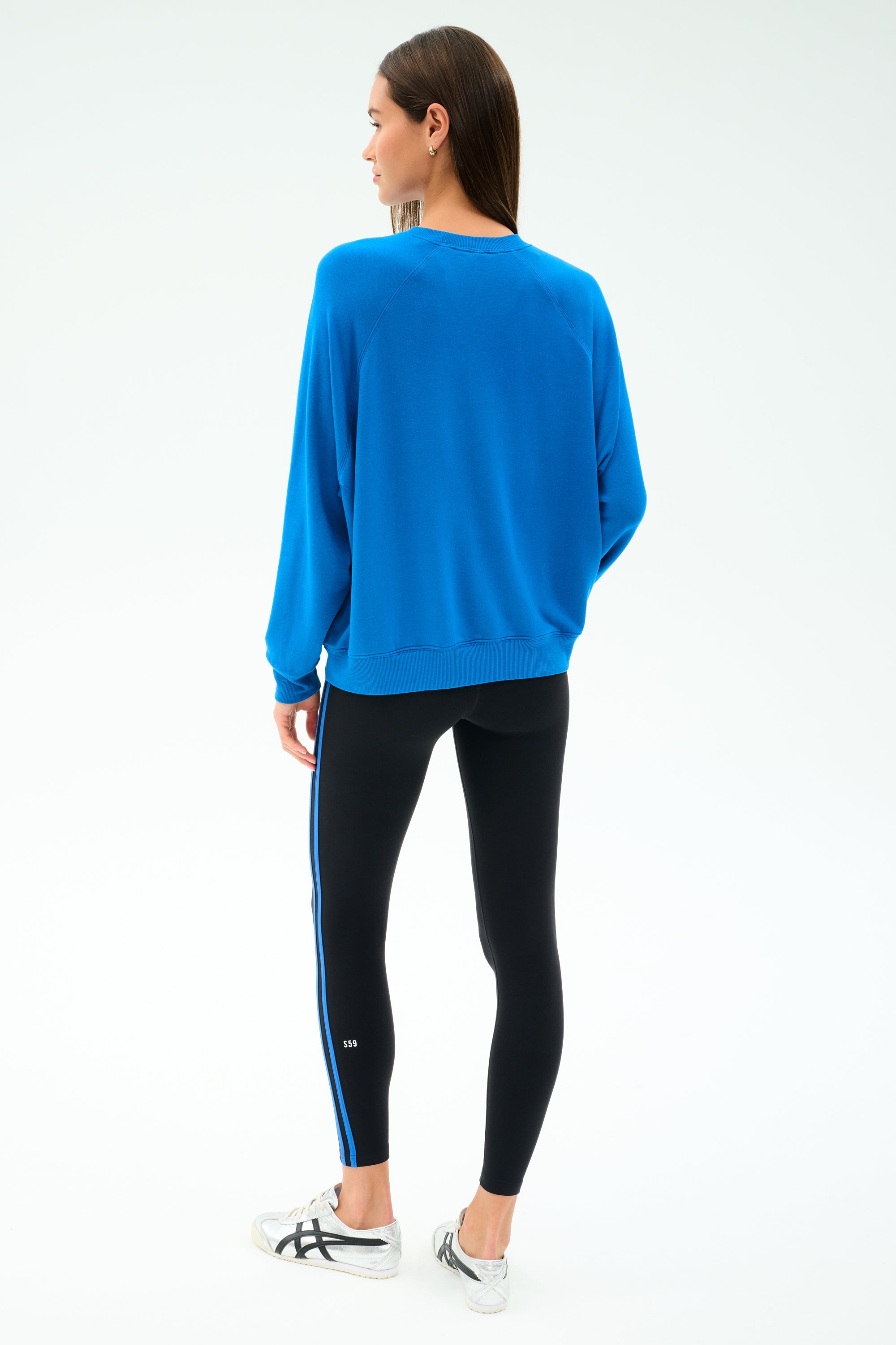 Andie Oversize Fleece Sweatshirt - Classic Blue – SPLITS59