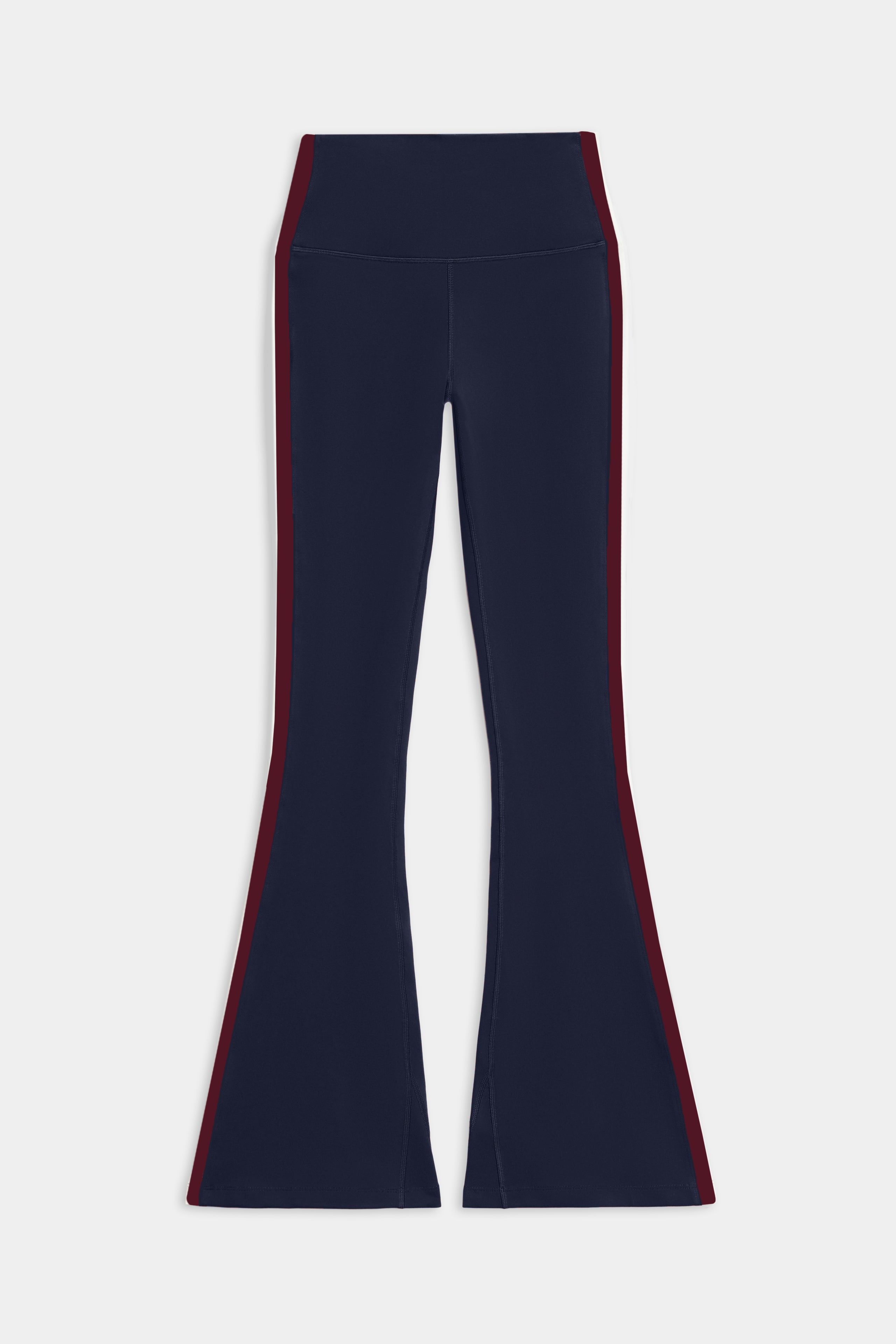 Raquel High Waist Flared Legging - Indigo/Dark Cherry