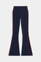 Raquel High Waist Flared Legging - Indigo/Dark Cherry