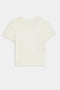 Jennie Jersey Tee by SPLITS59, a plain white short-sleeved t-shirt, displayed on a white background.