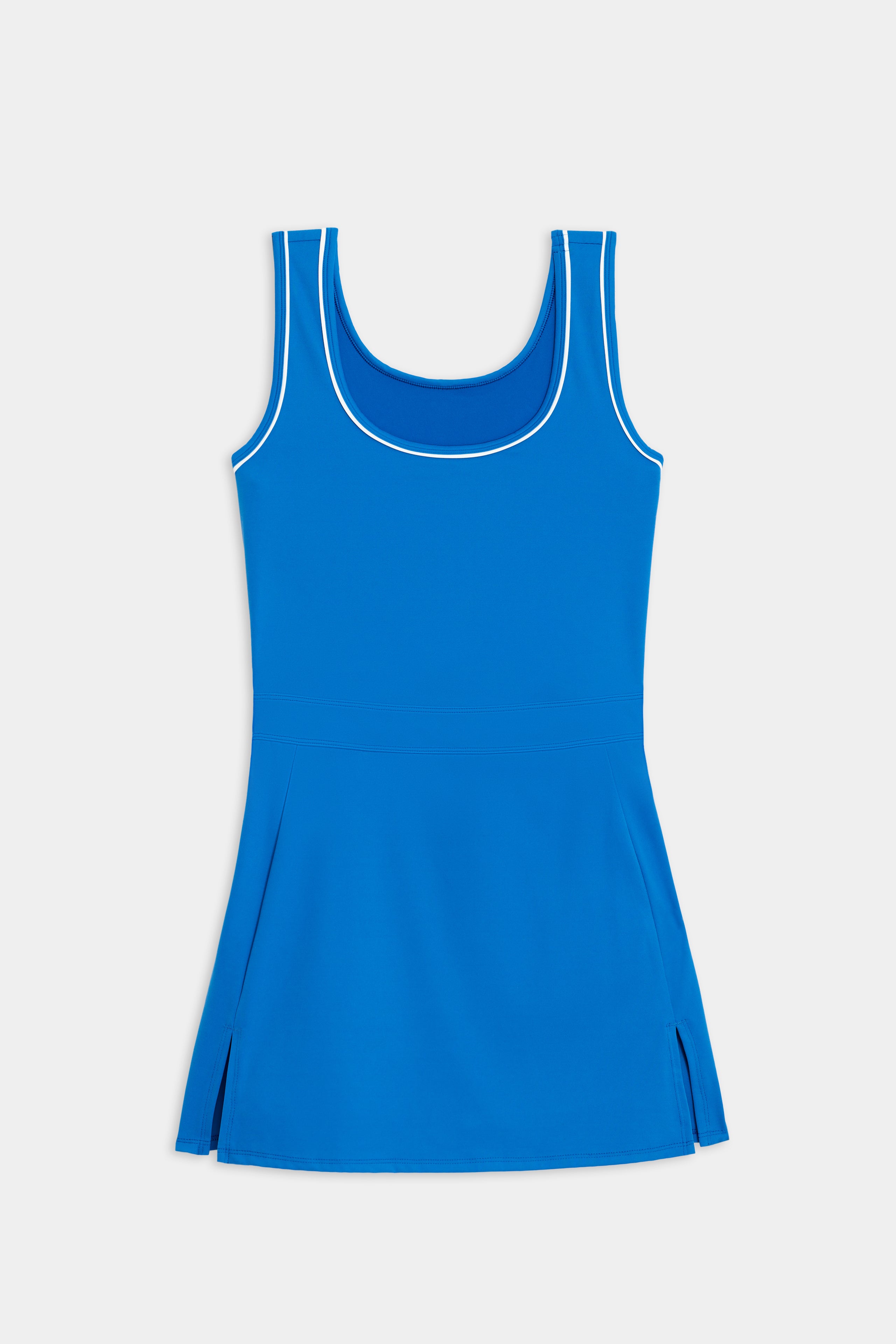 Classic Blue White Trim Dress