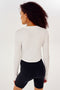  White Daisy L/S Jersey Tee Back View