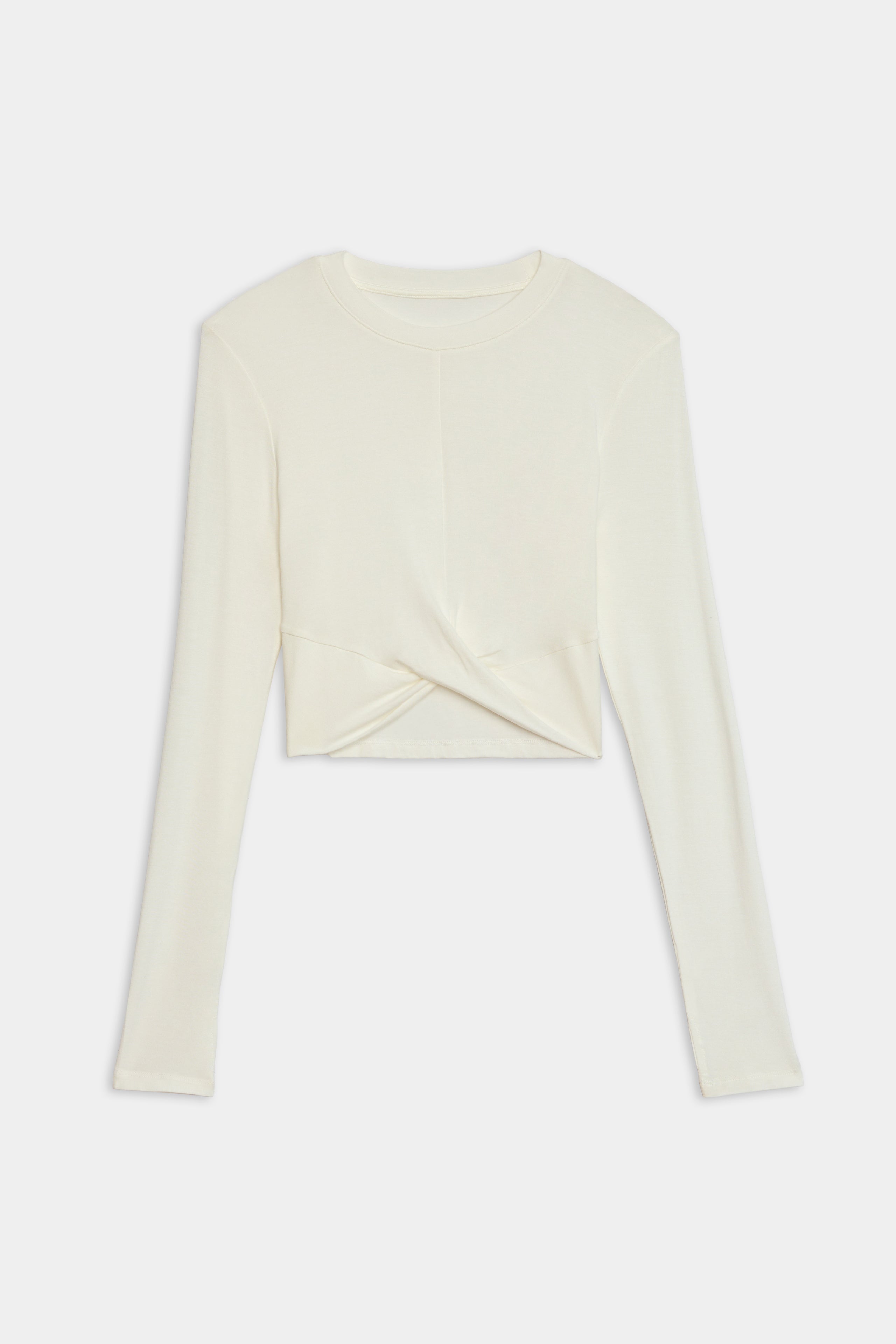  White Daisy L/S Jersey Tee Unfolded view