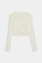  White Daisy L/S Jersey Tee Unfolded view