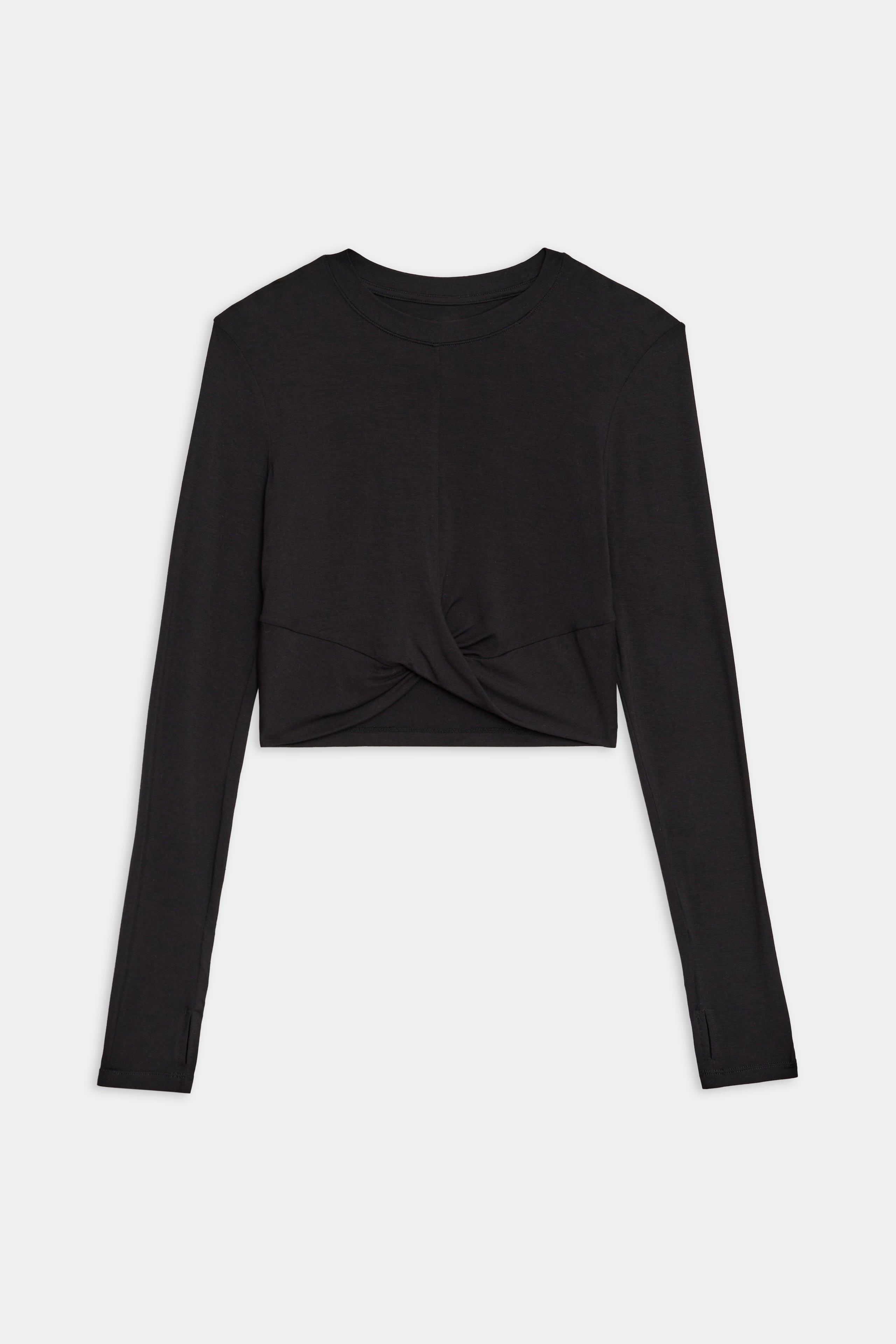 Daisy L/S Jersey Tee - Black Sports Bra