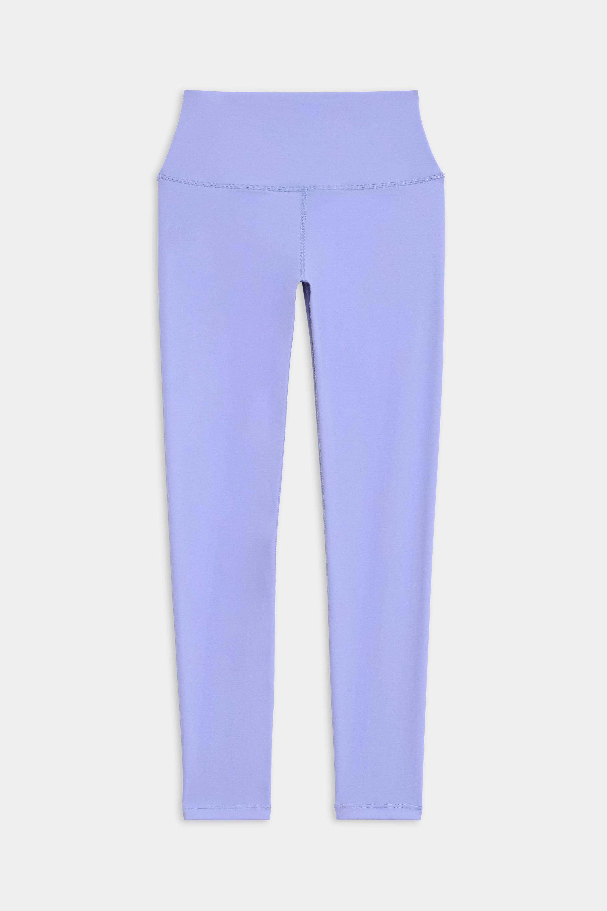 Front flat view of light purple high waist  legging