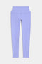 Front flat view of light purple high waist  legging