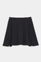 Front flat shot of black skort